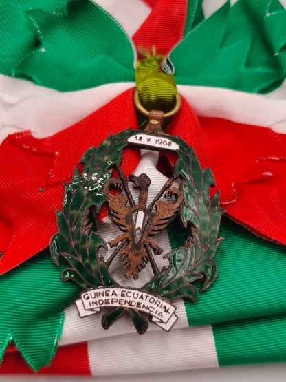 Grand Cross Sash, Order of Republic of Guinea.