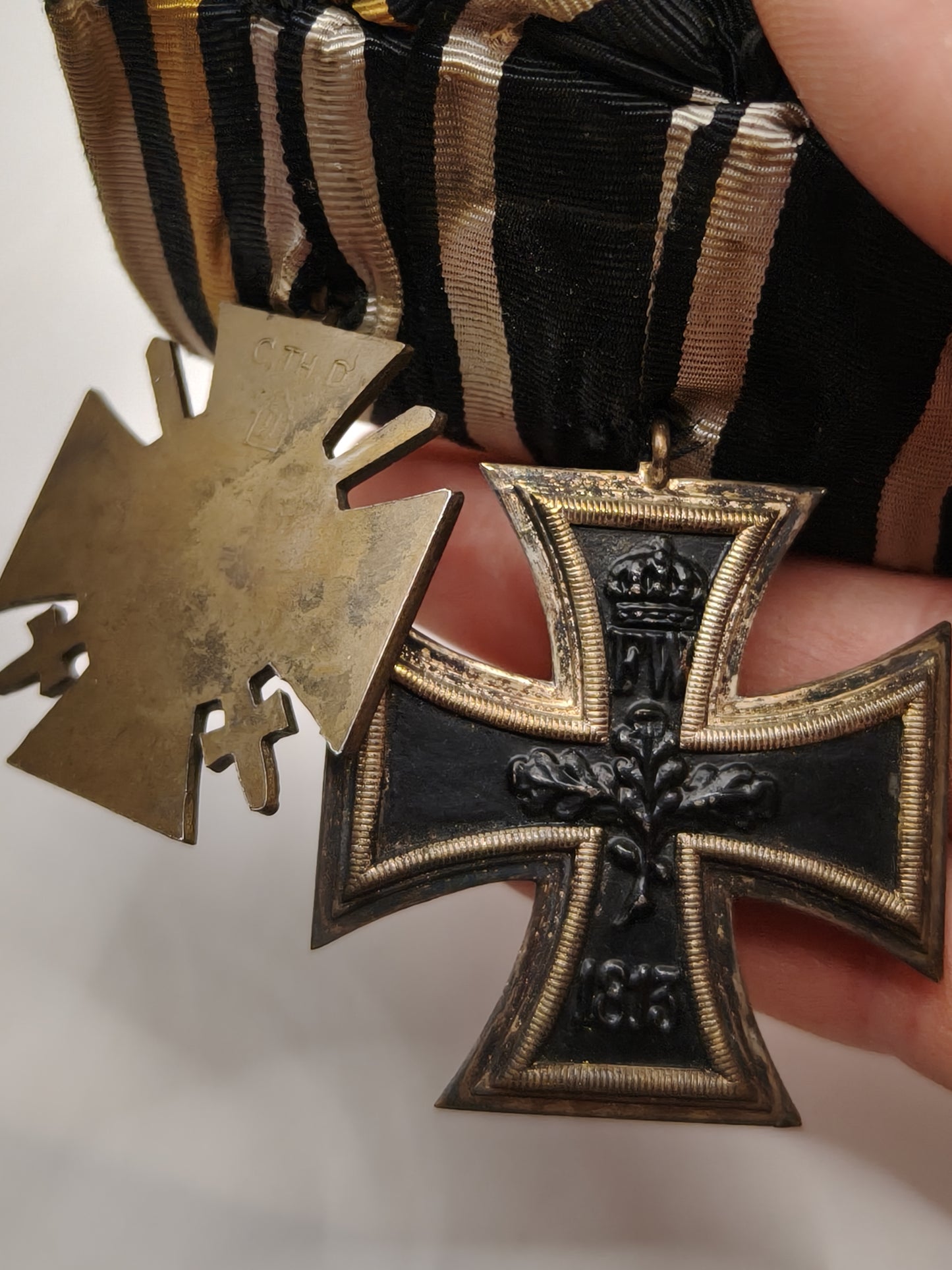 Conjunto Medallas Cruz de hierro y cruz veteranos IWW