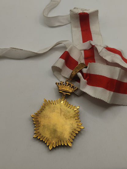Red Cross Commander Order Medal. Spain Franco's period.