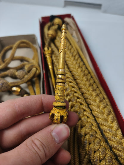 Cordones de ayudante general de marina. Época Monarquía Española.