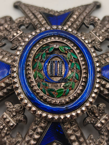 The Grand Cross of the Royal Order of Charles III . Spain XIX Century.
