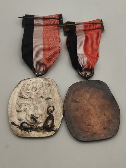 INI Medals, bronce and silver class. Spain Franco's period.