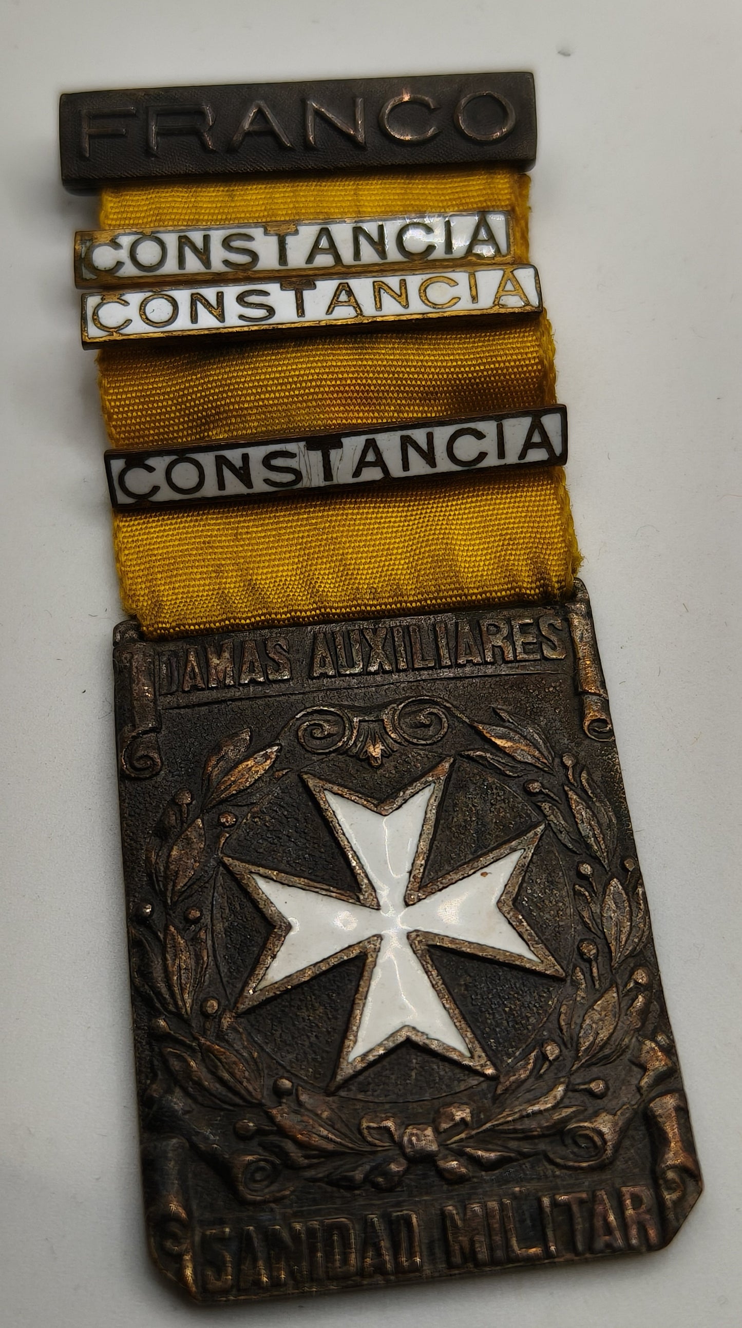 Medalla sanidad militar Franco. España