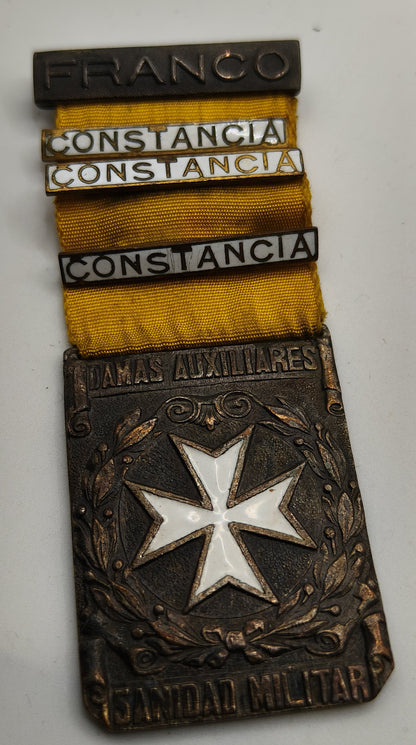 Medalla sanidad militar Franco. España