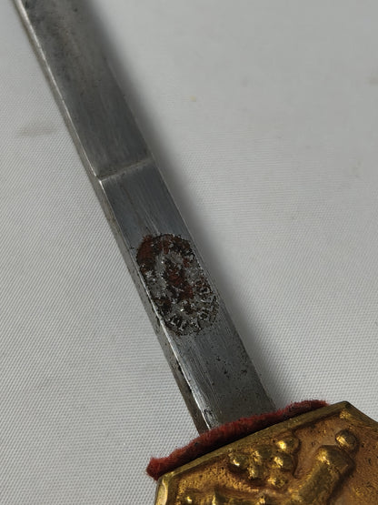 Artillery dress sword. Alphonso XIII
