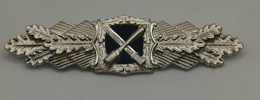 Silver infantry attack bar badge. 1958 model III reich