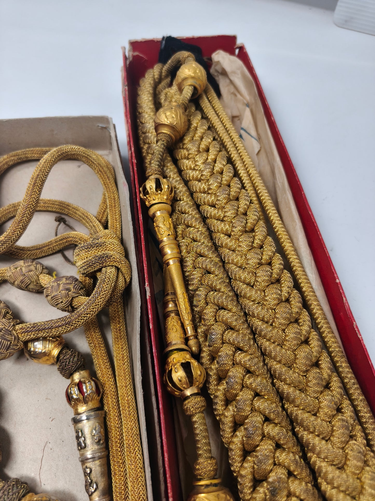 Cordones de ayudante general de marina. Época Monarquía Española.