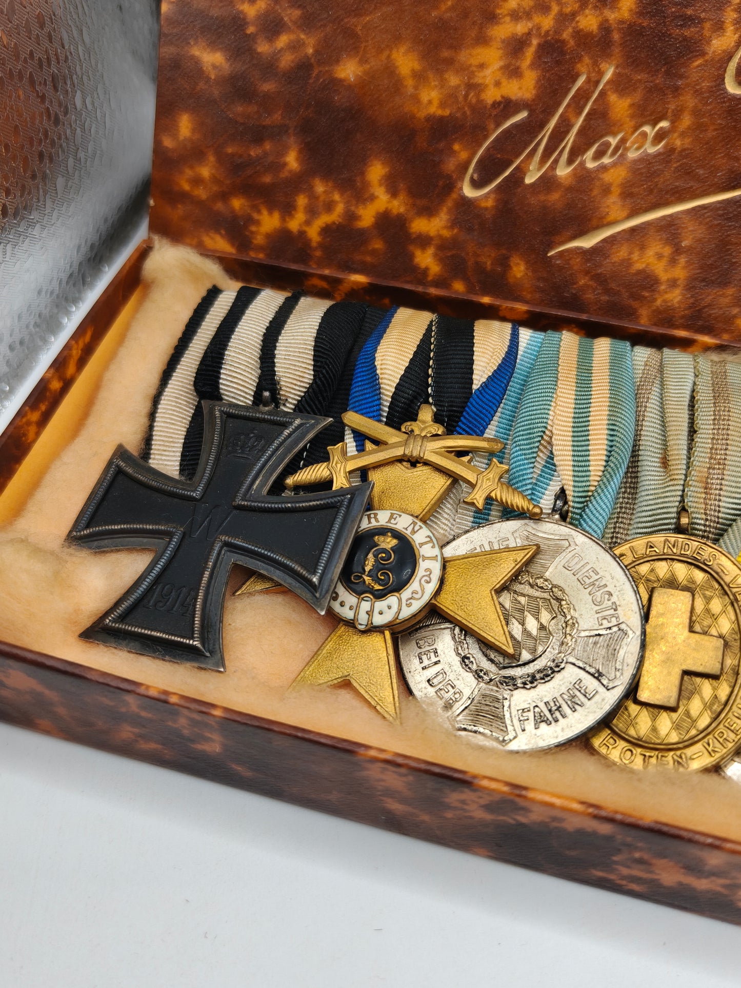 Pre IWW Pasador medallas Ejercito de Baviera