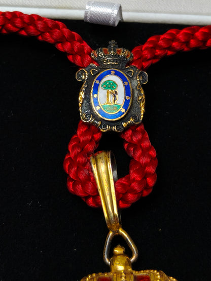 Lawyers Medal Enameled and Silver. Madrid Spain.