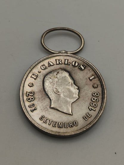 Rare Postal Service "CORREIOS E TELEGRAPHOS" Merit Medal. Portugal Monarchy.