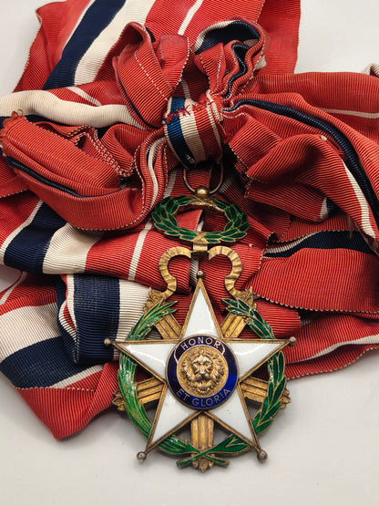 Grand Cross Sash , Order Of Merit Paraguay.