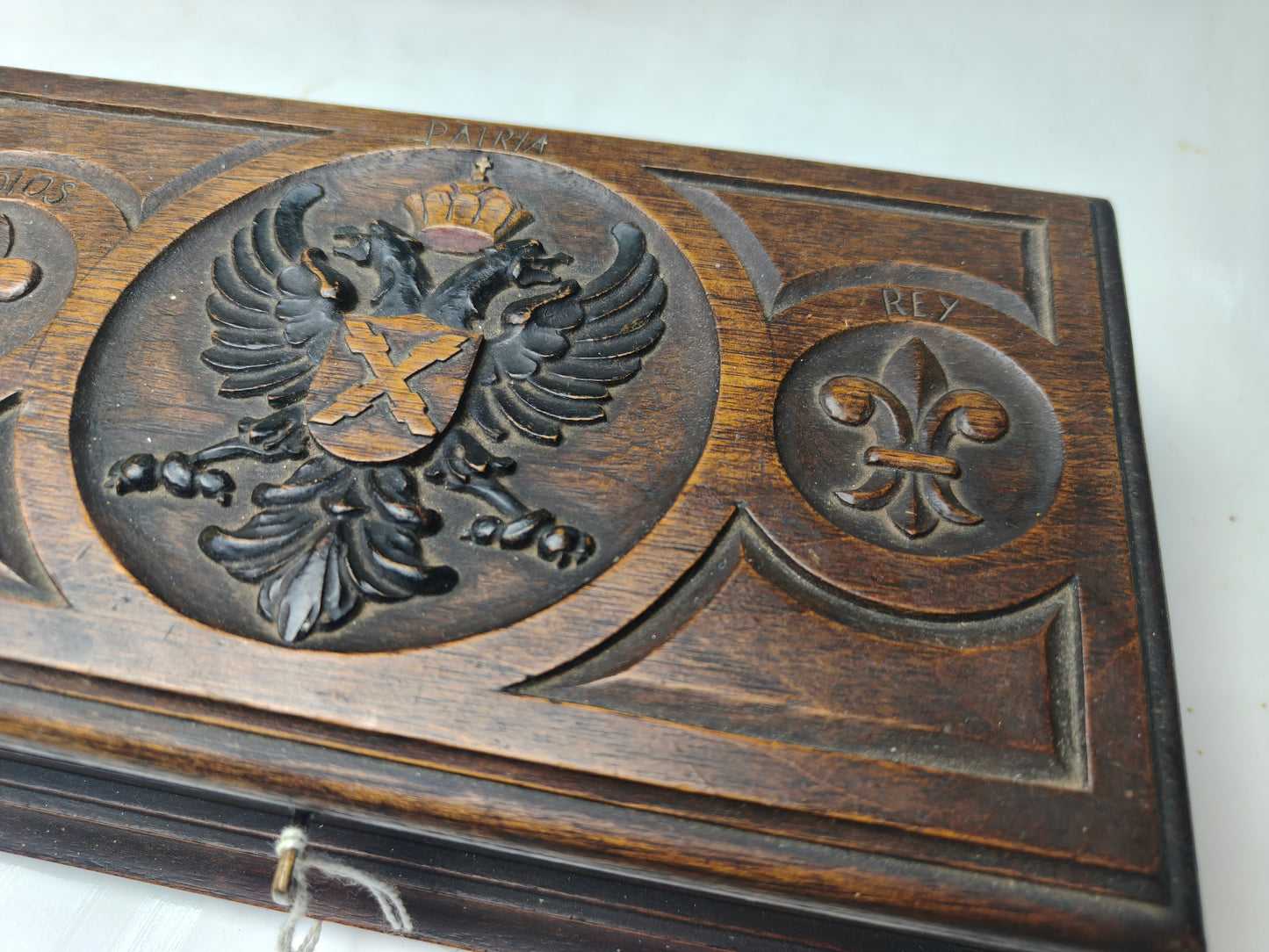 Carlist Wooden Case , pre Spanish Civil War.